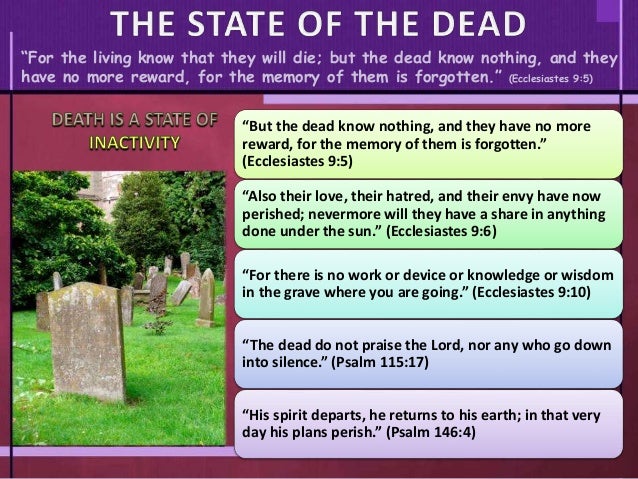 Image result for ecclesiastes on death