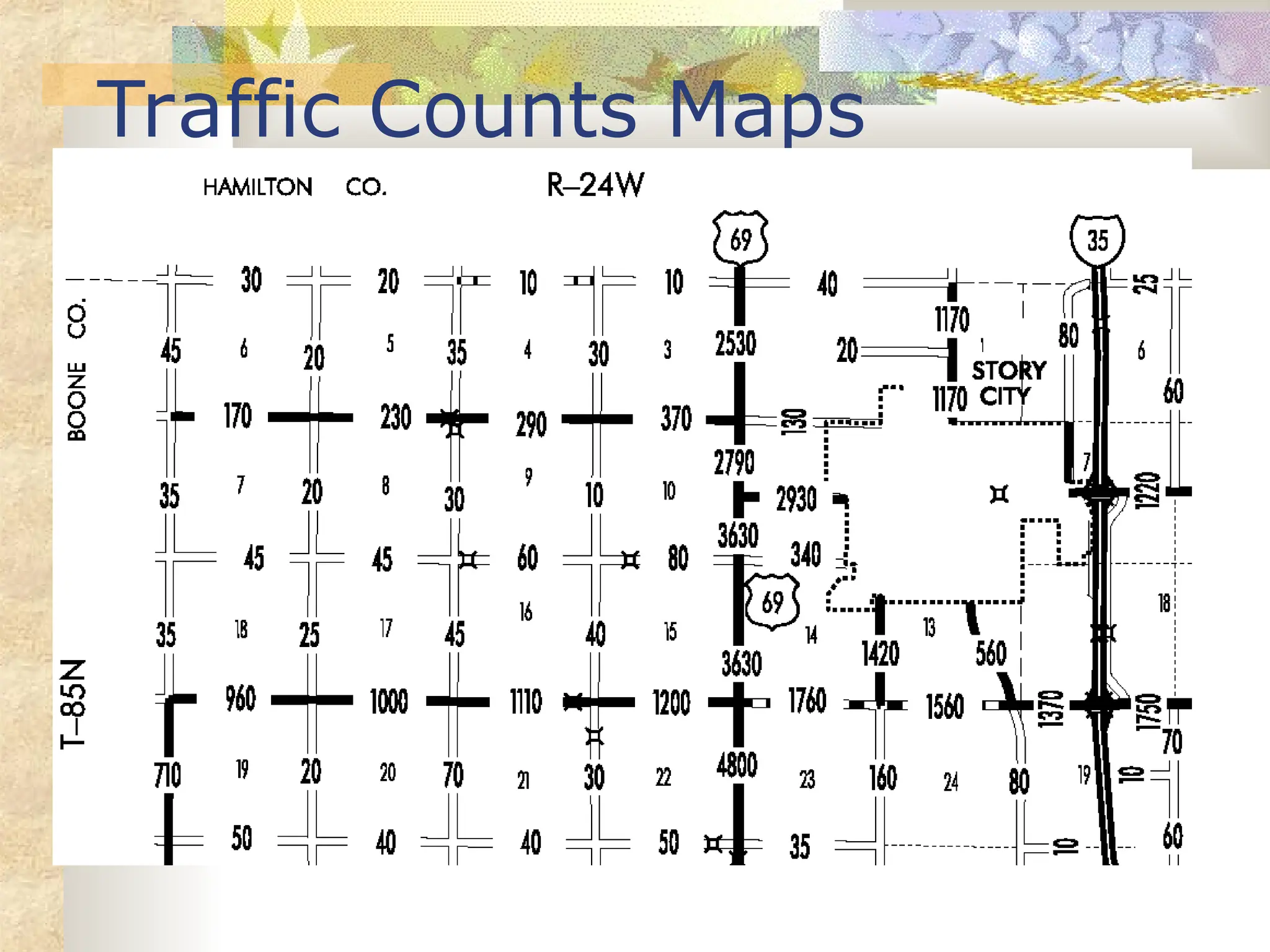 Traffic Counts Maps
 