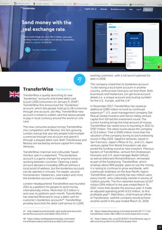 TransferWise
TransferWise is quietly launching its new
“borderless” accounts and linked debit card
to just 1,000 consumers...