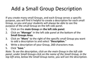 Working with Edmodo Small Groups