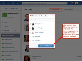 Working with Edmodo Small Groups
