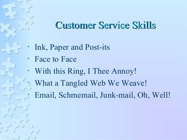 quality customer service skills