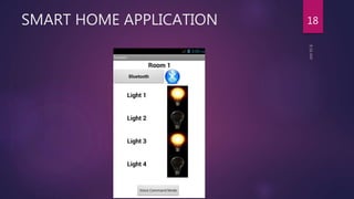 SMART HOME AUTOMATION USING MOBILE APPLICATION | PPTX