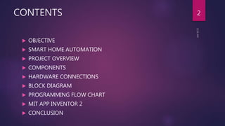SMART HOME AUTOMATION USING MOBILE APPLICATION | PPTX