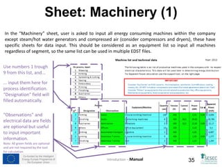 Blatt: Ergebnisse (3) 
Einige Ergebnisse aus dem "T-Shirts und Ähnliche - gestrickt"-Segment EDST Blatt (Beispieldatei) 
Co-funded by the Intelligent 
Energy Europe Programme of 
Einführung – Handbuch 
the European Union 35 
 