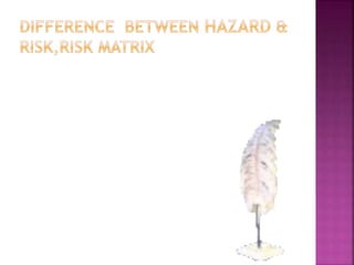 hazard and risk