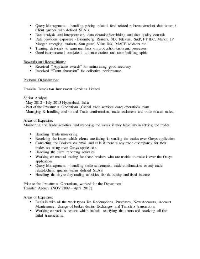 resume of jala srikanth new