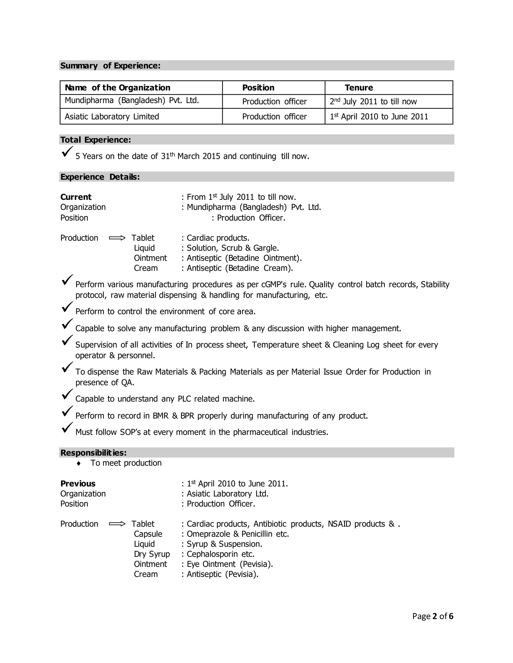 Vitol Cv Example CV of Mizanur Rahman | DOCX