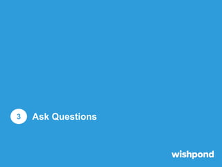 Ask Questions
1

2

3

Keep your questions short, easy
to read, and relatable to your
Fan Page - use the word “you”
Questi...