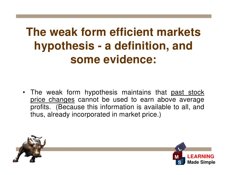 efficient market hypothesis definition
