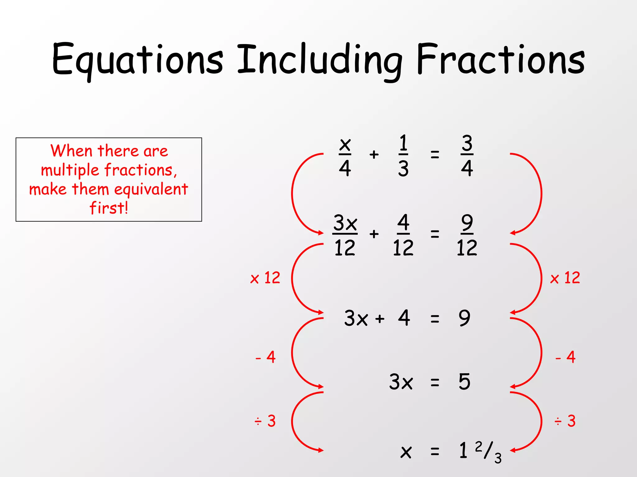 12) Equations Including Fractions.ppt