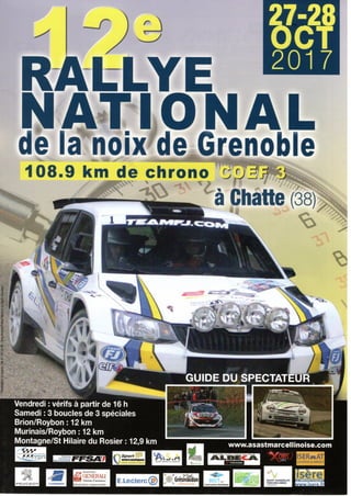 12e Rallye National de la Noix de Grenoble 2017 (Guide du Spectateur)