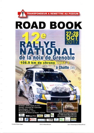 12e Rallye National de la Noix de Grenoble 2017 (Road-Book)