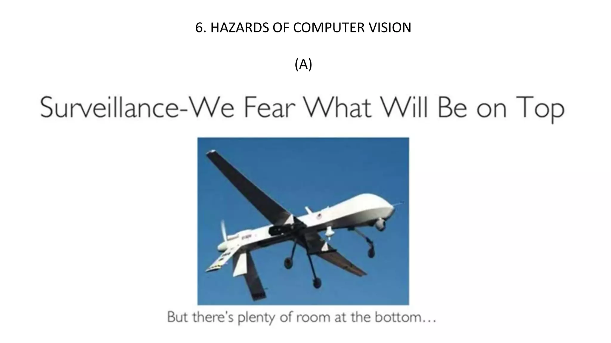 6. HAZARDS OF COMPUTER VISION
(A)
 
