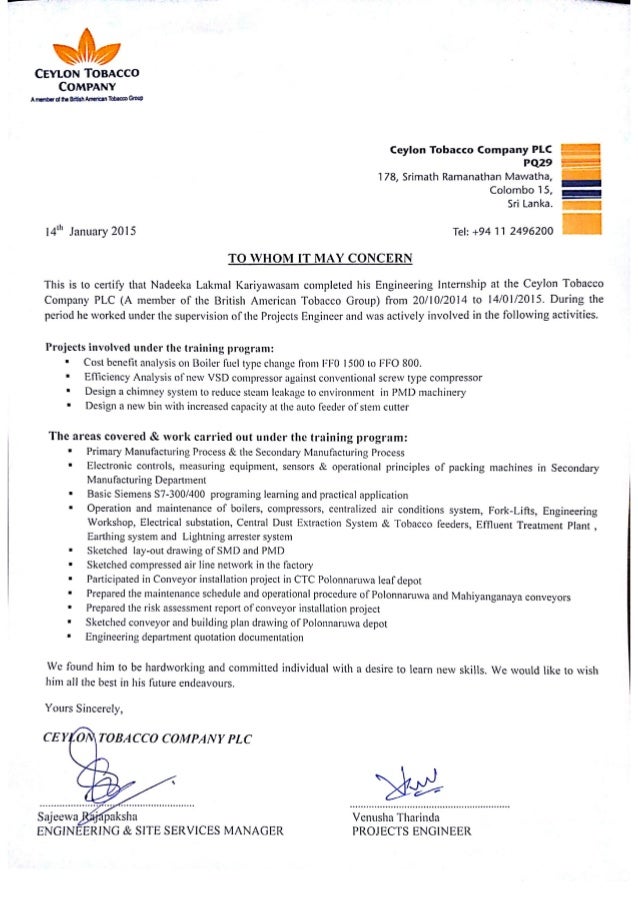 ctc service letter service letter