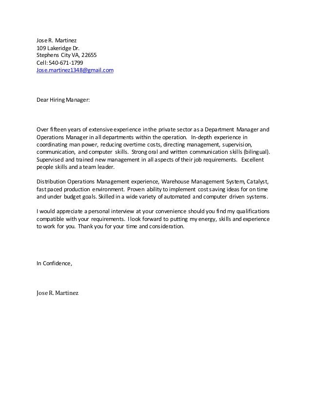 profesional cover letter