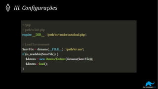 III. Configurações
 