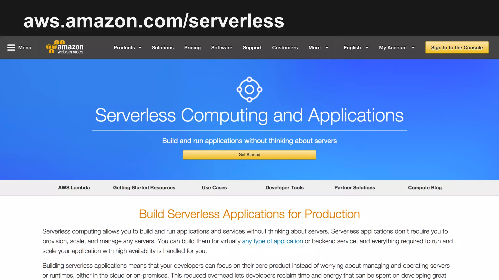 aws.amazon.com/serverless
 