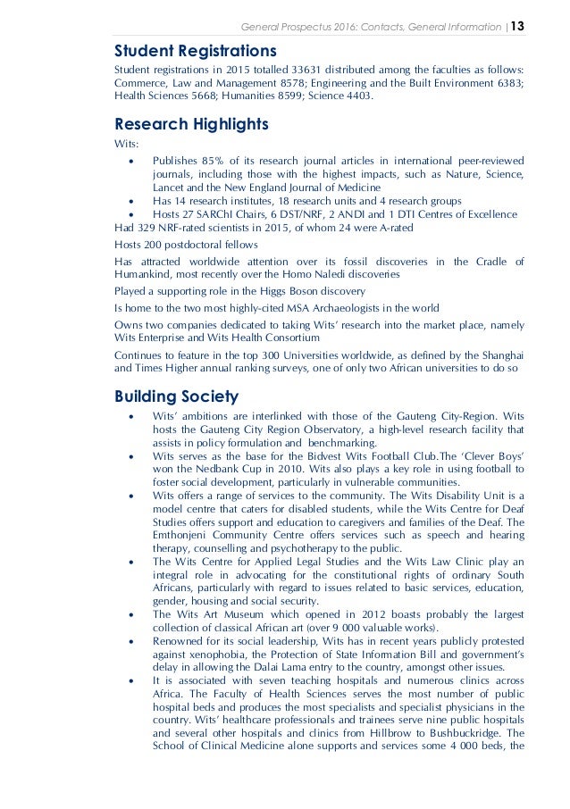 What is a prospectus in a research paper