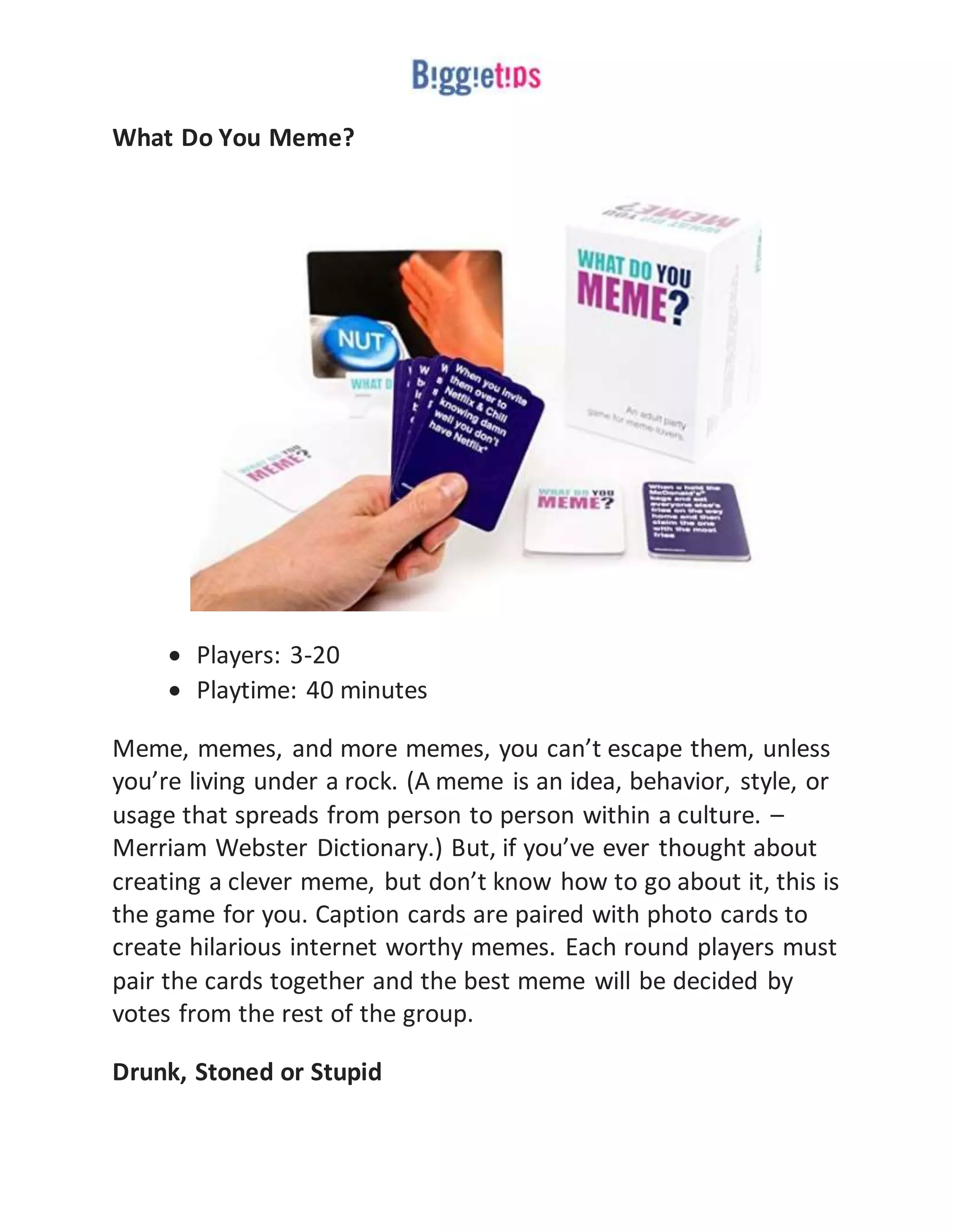 12 fun board games for parties or big groups PDF
