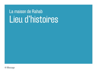La maison de Rahab

  Lieu d’histoires



Message
 