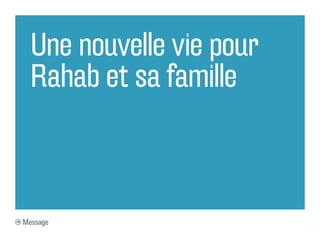 Une nouvelle vie pour
  Rahab et sa famille



Message
 
