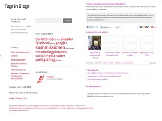 Tags in Blogs
 