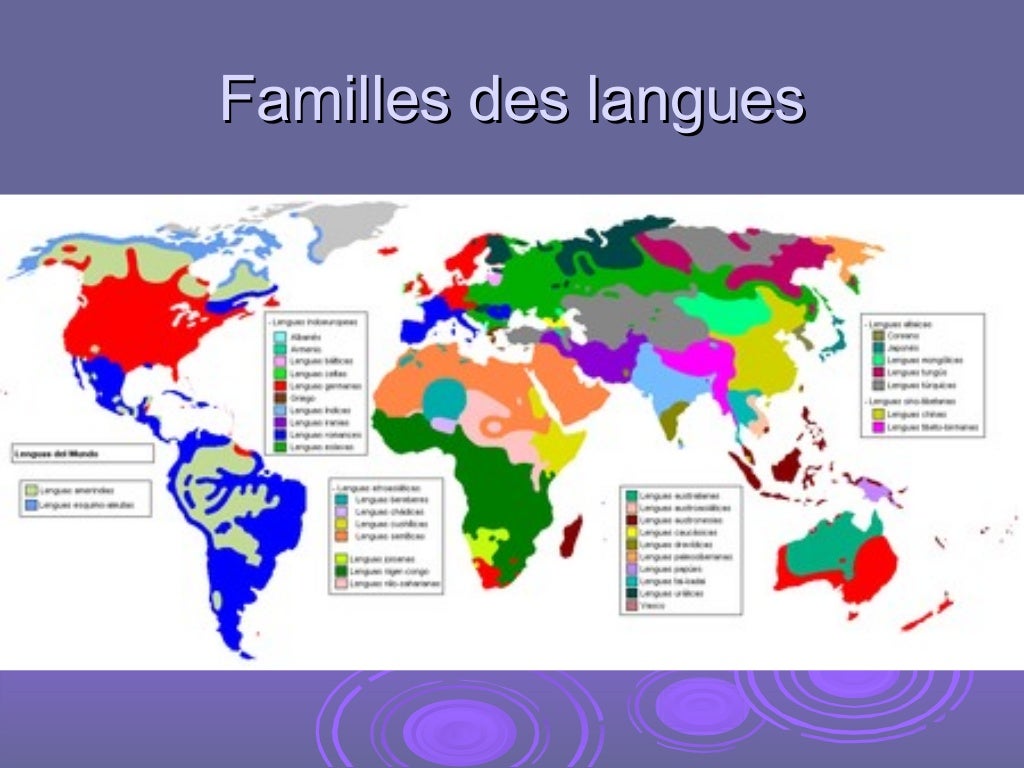Géographie des langues Géographie des langues