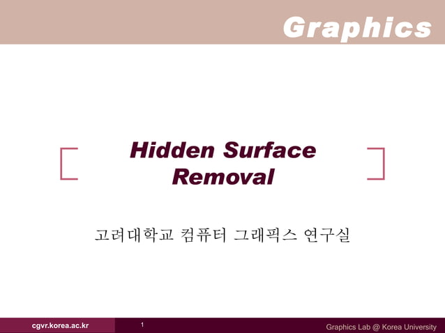 Hidden Surfaces | PPT