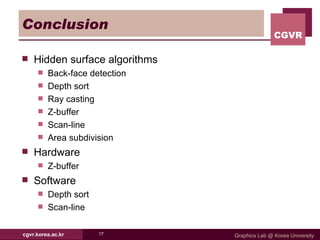 Hidden Surfaces | PPT