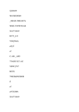 5jS8689
W6TBXWB9
_8BAR:5RRAR7k
WBX:Y89W98AB
XA57:BA9
R575_65
YS8[WdA
a9]5̀
ef
C:AR:_AR5
7T6Z85X7:AZ
VBW]787
B55X
79R5Bd9S5B8B
d̀
ef
a9TX5B9:
XA57:BA9
 