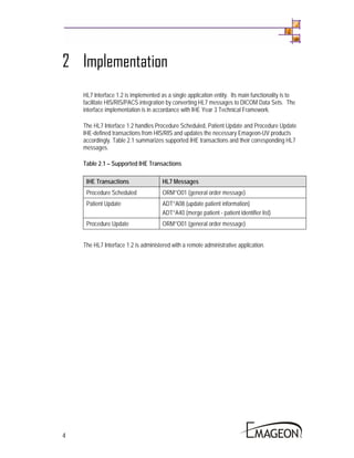 1.2 Hl7 Interface Specification | PDF