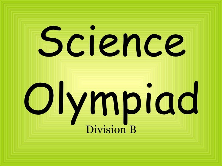 12 Honors Science Olympiad