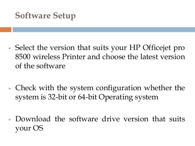 hp officejet pro 8500 wireless setup
