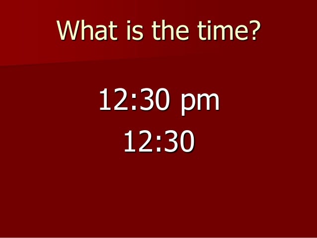 12hr 24hr Clock quiz