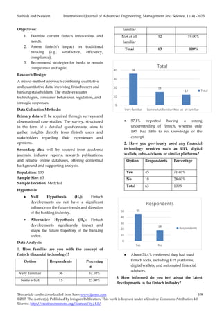 A Study on Fintech Innovations and their Impact on the Future of ...