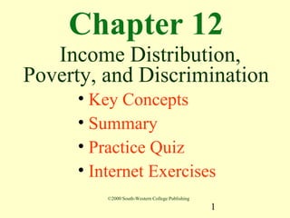 12 income distribution, poverty, and discrimination | PPT