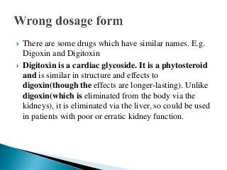Digitoxin Powerpoint Slides 12 incompatability | PPTX