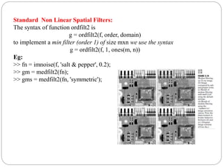 Intensity Transformation and Spatial filtering | PPTX