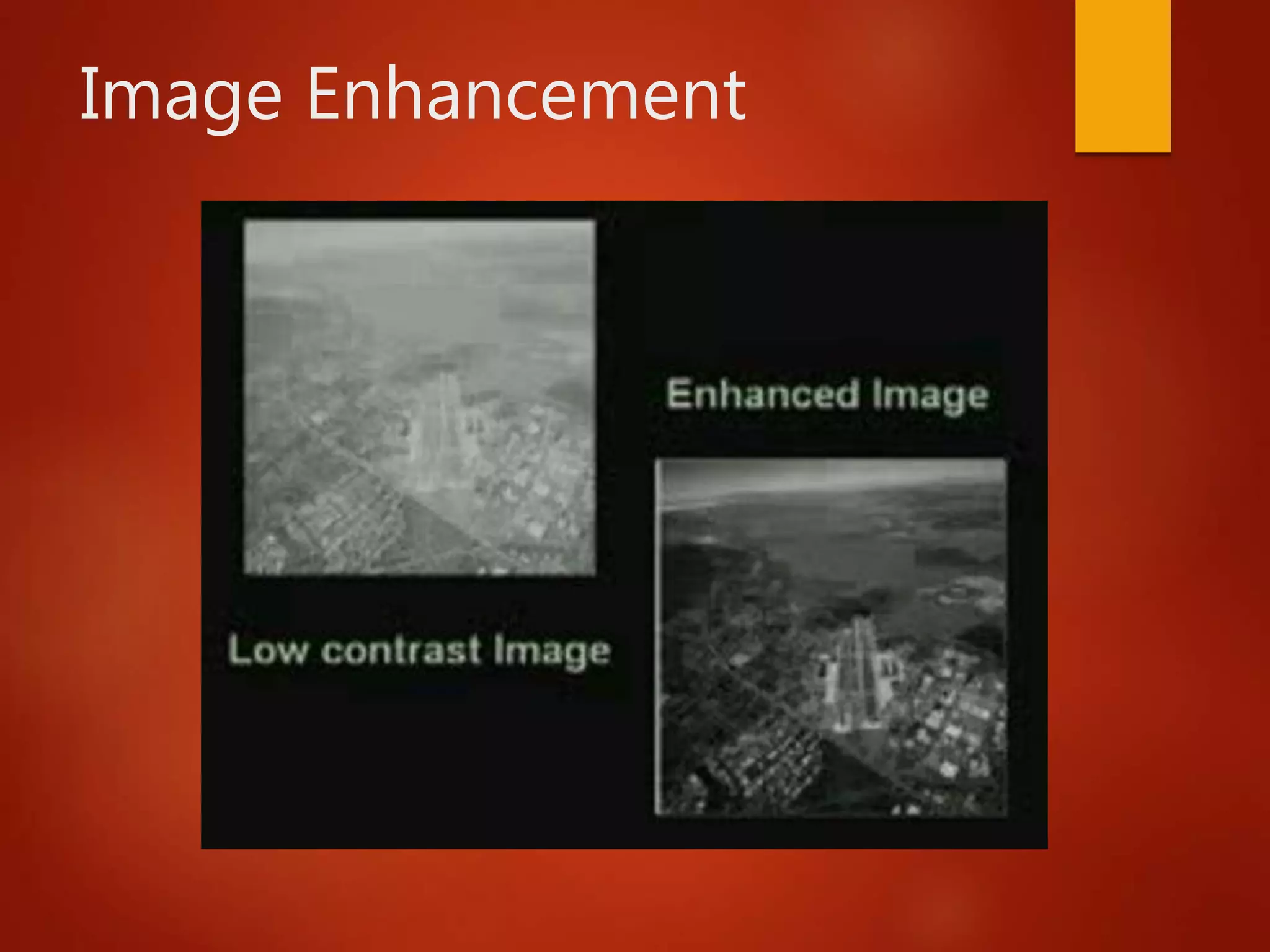 Image Enhancement
 