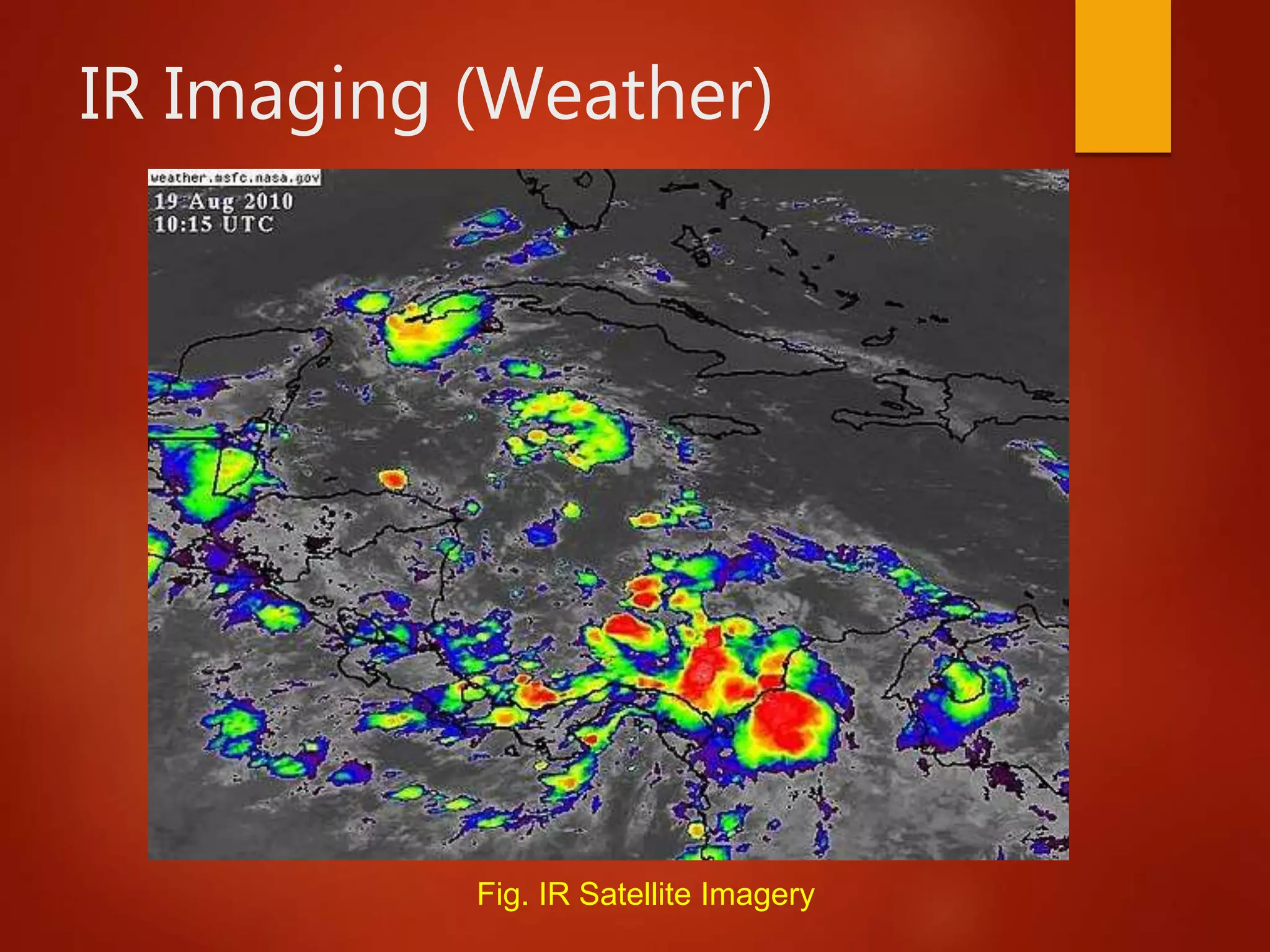 IR Imaging (Weather)
Fig. IR Satellite Imagery
 