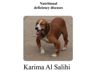 Nutritional
deficiency diseases
Karima Al Salihi
 