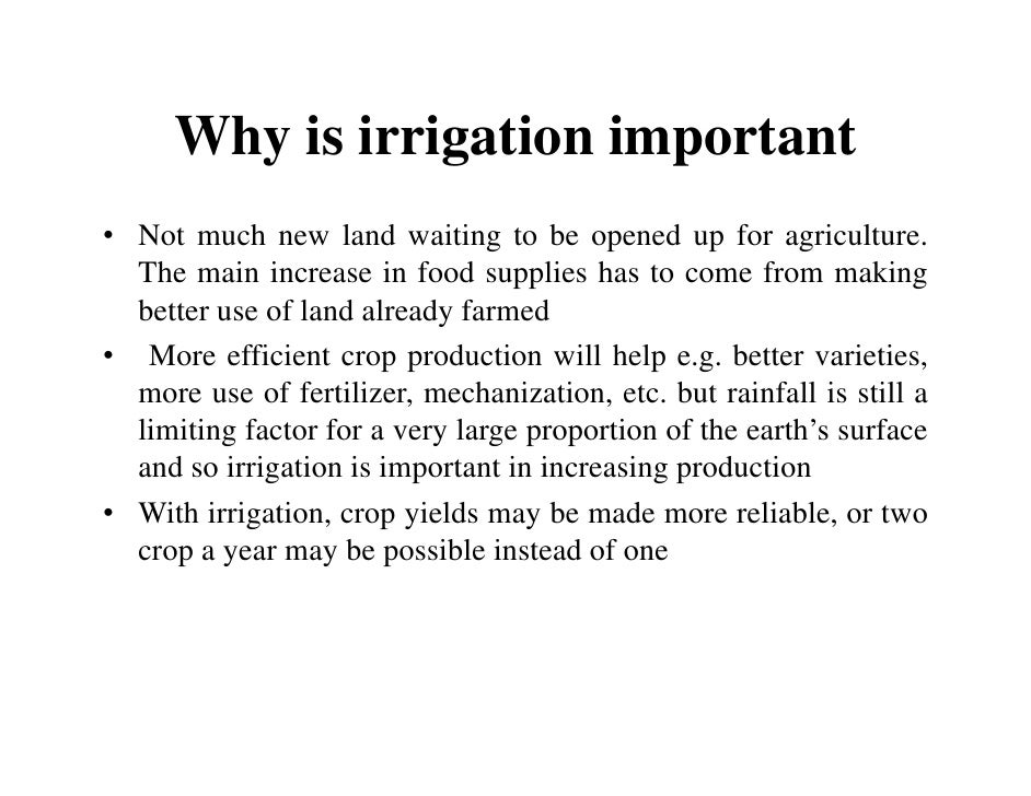 Agriculture Engineeringchptr12 irrigation