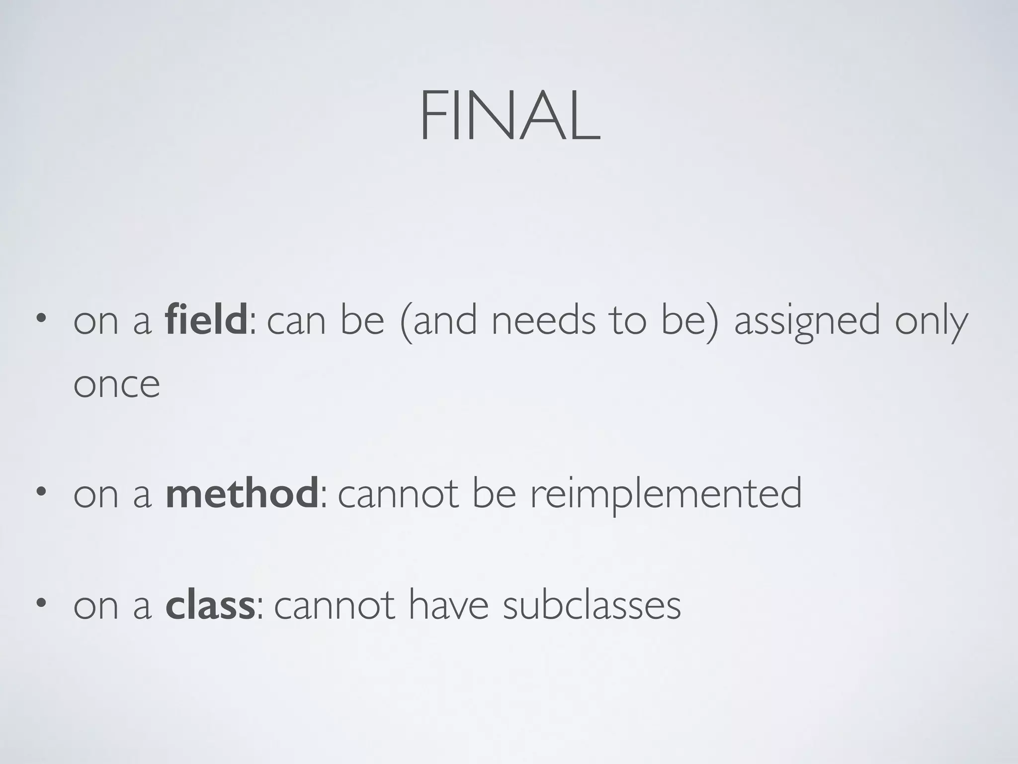 12 java modifiers | PPT