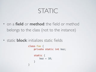 12 java modifiers | PPT
