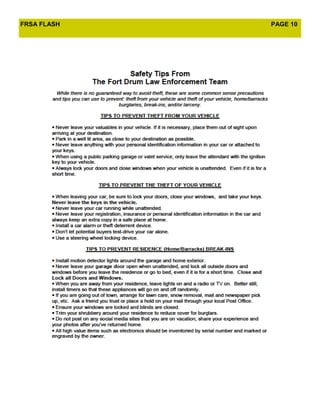 FRSA FLASH   PAGE 10
 