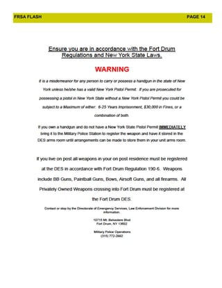 FRSA FLASH   PAGE 14
 