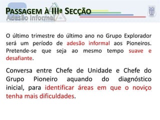 Negociação entre elemento e Dirigente sobre caminho a percorrer e metas a atingir