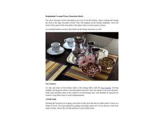 12 Accessories to Perk up Your Kitchen 