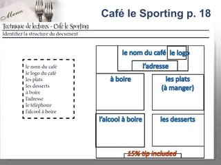 Café le Sporting p. 18
 